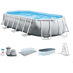 Intex 16.5'X9'X48 Prism Frame Oval Pool Set