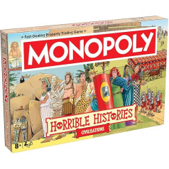 Winning Moves Horrible Histories Ancient Civilisations Monopoly Classic Board Game is perfect for 2-6 players and makes a great gift for fans aged 8 and up
