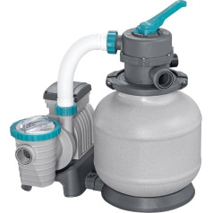 Bestway Pool Sand Filter 2,200 Gall, Compatible with Filter Balls, Sand Filter Pump for Above Ground Pools