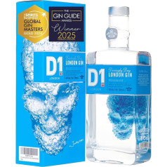 D1 London Dry Gin Geschenkset für Männer und Frauen - Global Gin Masters Gold 2024 I Wacholder, Zitrusfrüchte & Brennnessel 40% vol