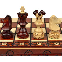 Yellow Mountain Imports European International Chess Game Set, 55 Centimeters, 