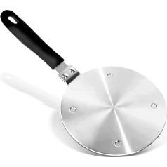 24cm Heat Diffuser Line Plate for Gas Electronics Cooker NISPOTDOR Heat Diffuser Cooking Induction Adapter Simmer Plate with Removable Handle for Milk Coffee Cookware