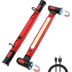 ERAY LED Work Light, LED Battery Spotlight Rechargeable 6000 mAh Real 3000 LM, Workshop Lamp with Magnet and 360° Hook, 3 Modes, 180° Rotatable, Engine Compartment Light for Bonnet/Garage/Workshop