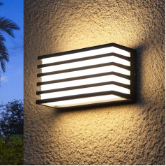 WAYEE Outdoor Light Outdoor Lamp LED Outdoor Light Wall Light Anthracite Wall Lamp Outdoor House Outdoor Lighting Outdoor Wall Light House Wall 12 W Horizontal / Vertical Wall Mounting