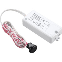 PIR durvju detektors , ieslēgšanas/izslēgšanas darbība, diapazons 5-6 cm, maks. 500 W, MCE135