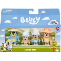 Bluey ģimenes ceļojumu figūriņu komplekts