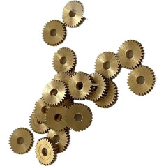 Modulritzel, Motorritzel, 2 Stück 0,5 Modulus Kupferzahnräder 1,98 2,02 2,98 3,02 mm Durchmesser Dicke 2 mm Kleine Messingritzel GS(30t 16 * 3.02 * 2)