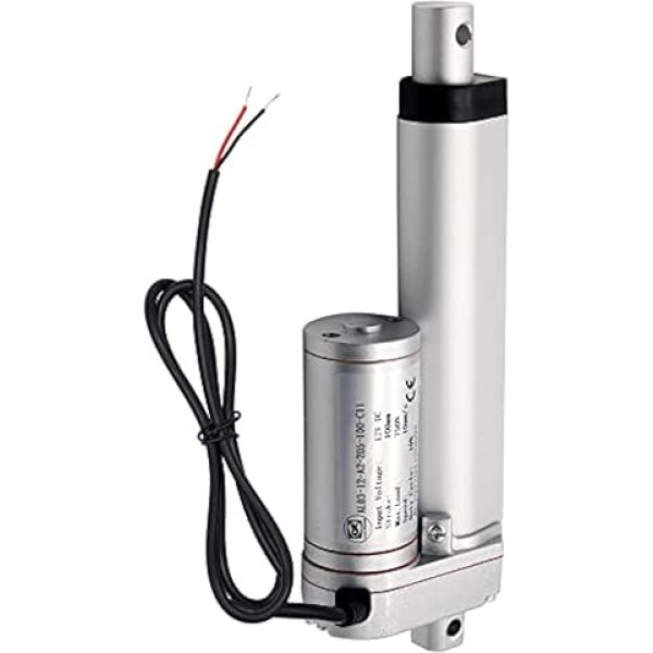 AUTTGINN Linear Motor, 750N 100 mm 12 V DC Linear Actuator Motor Electric Cylinder Push Rod Motor for Car, Furniture, RV, Door Opener, Industrial Agriculture, Vessels etc
