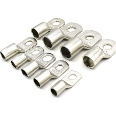 Pipe cable lugs 95 mm2 hole diameter M10 made of copper tin-plated uninsulated cable lugs ring SC cable connector SC95-10