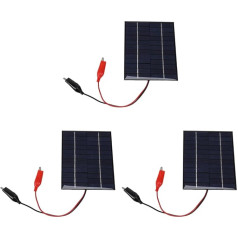 iToQ Solarzellen für den Außenbereich, 5 W, 12 V, Polysilizium-Epoxid-Paneele, 136 x 110 mm, für 9–12 V -Werkzeug, 3 Stück