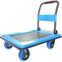 Robuster Plattformwagen, Möbelwagen mit 500 kg Kapazität und 360 Grad drehbaren Rädern zum Beladen und Aufbewahren, 91,4 x 61 cm