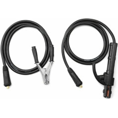 High Strength 300A Welding Cable with Ground Clamp for MMA Welding Inverter Non Slip Thickened Handle (3m)