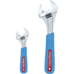 Channellock WS-2CB Wrench Set with Code Blue Grips, Chrome, 2-Piece