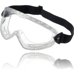 Dräger X-pect 4200 Safety Glasses Anti-Fog Full Vision Glasses Also for Glasses Wearers for Construction Site, Laboratory, Workshop Scratch-Resistant and Shatterproof Polycarbonate Lens Pack of 5