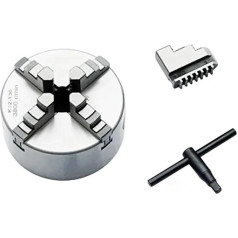 K11 80 K12 80 100 125 160 200 250 130 Lathe Chuck 100 mm Four Jaw Self-Centring Chuck 3/4 Inch Scroll Chuck for Small L (K12-125)