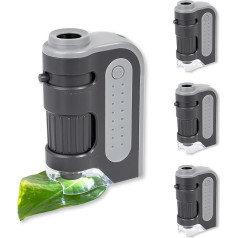 Carson MicroBrite Plus 60 -120x LED Lighted Pocket Microscope - (Pack of 4)
