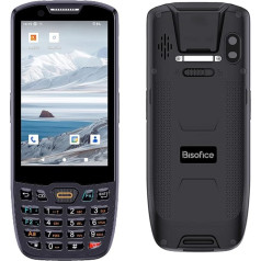 Bisofice K40 PDA Barcode Scanner Android 13 Handheld Terminal Mobile Computer with 1D/2D QR Code Scanner, Supports 4G and WiFi Bluetooth, with NFC GPS, for Retail and Warehouse