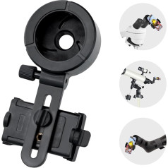 Universal Smartphone Telescope Adapter, Universal Phone Holder Tripod Mounting Through Binoculars, Monocular Spotting Scopes, Microscopes - Telescope Accessories for Most Smartphones