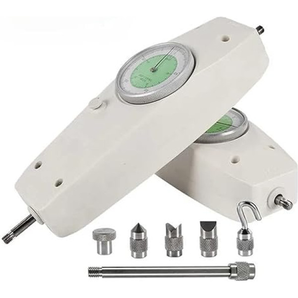 Festigkeitsprüfgerät, Push-Pull-Kraftmessgerät 10N-500N Analoges Kraftmessgerät Push- und Pull-Testmessgerät Dynamometer für Zug- und Druckbelastungen(NLB-20)