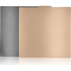 3D Printer PEI Building Plate for Ender 5 Plus, 377 x 370 mm Magnetic Building Plate, Double-Sided Textured PEI Plate, Flexible Print Bed Surface Platform, 3D Printer Accessories