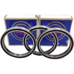 UKWYMIDKS Thin-Walled deep Groove Ball Bearing 6903 Bearing Steel 17×30×7mm(1PCS,VV Black)