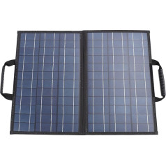80W Foldable Solar Panel Kit with 2 USB Ports, 1 Type C and 1 DC Port for Phone, Tablet, with Angle Adjuster, Portable Solar Charger
