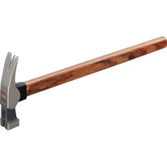 LOYKZCT Klauenhammer, Hammer mit geradem Schwanz, Klauenhammer for Bauwesen, Holzarbeiten, Heimreparatur, 10OZ/13OZ, mit Holzgriff, Chrom-Vanadium-Stahl,Holz,10OZ(Wood,10OZ)