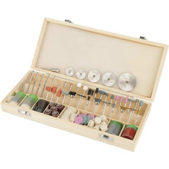242-Piece Multifunctional Tool Accessory Set, Universal Multi-Purpose Accessory Set with Wooden Case, Rotary Tool Accessories for Cutting, Grinding, Polishing, Drilling and Engraving, Classic