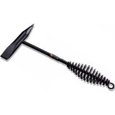 Sweat Hammer, Sweat Hammer with Coil Spring Handle, Electric Welding Hammer for Removing Ice and Slag, Rust Removal, Pointed Hammer with Spring Handle