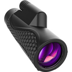 Monocular 12 x 42 Telescopic Telescope Adult with BAK4 HD FMC with Adapter and Tripod, IPX7 Waterproof, Small Telescope for Bird Watching, Hunting, Sports and More, as a Gift