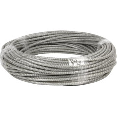 CoFan 00503005 – CABLE Plastic-Coated Steel, 3 X 5 mm, 50 M)