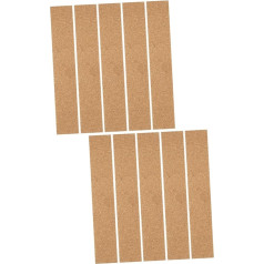 NUOBESTY 2sets Büro Bulletin Streifen Kork Bord Streifen Memo Board Streifen Selbst-adhesive 5 Stücke * 2