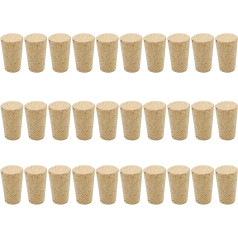 30 Stcs Holzbierflaschen Stopper Wiederverwendbares Kork Plug Tapered Cork Stoppers Dekorative Weinflaschenkorken Accessoires