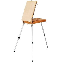 CONGRUI Notebook Easel Artist Oil Painting Watercolor Easel Stand Wooden Easel Painting Tool Box Art Supplies