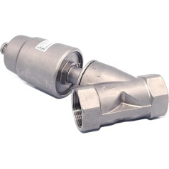 Pneumatisches Ventil, 1,27 cm, 1,27 cm, Edelstahl, 16 bar, für Dampf, Gas, Öl, normalerweise geöffnet/geschlossen (1,9 cm, NC_doppeltwirkend)