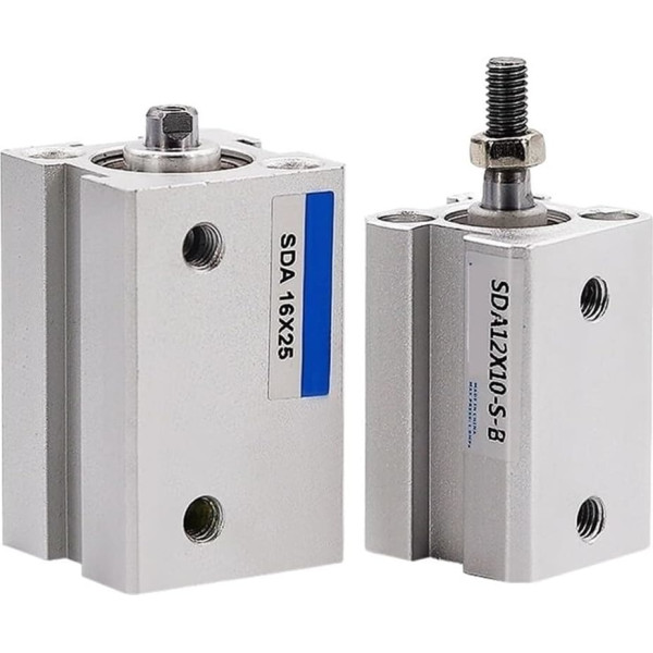 Pneumatischer Zylinder, schmal, klein SDA12/SDA16 x 5 x 10 x 15 x 20 x 25 x 30 x 35 x 40 x 45 x 50-SB (SDA1220)