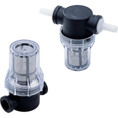 Inline-Filter 1/2 Zoll 3/4 Zoll mit Dichtungen 10/14/16 mm für Hausbrauen, Wasser- und Biergärer mit 100 Maschen (TYP 2)
