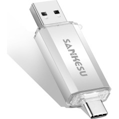 SANKESU 256 GB USB Stick 3.0 USB C Flash Drives USB-A & Type-C OTG Memory Stick, Dual Memory Sticks for PC/Tablet/Laptop/Type C Mobile Phone (Actual Available Capacity: 234 GB)
