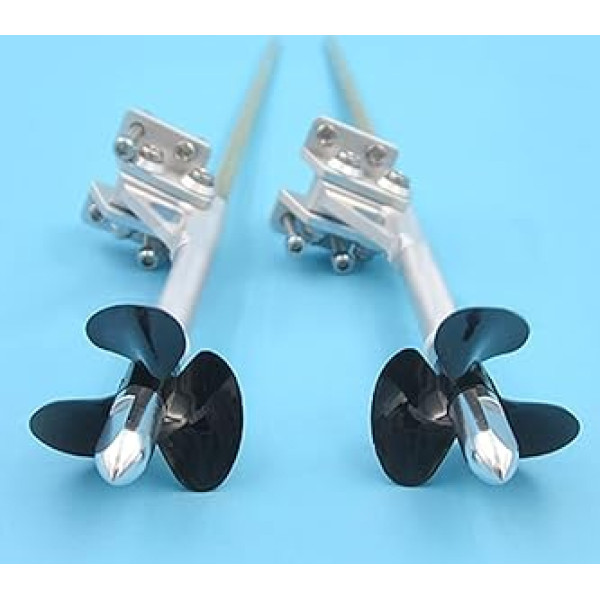 Rynplex 4 mm Shaft Mount Tail Jet Boat Axle Mount Shaft Support Holder 70 mm 4 mm Left Right Flexible Shaft Set Brushless Drive Shaft for Boats (A Set)