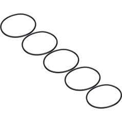 Brrnoo Black Rubber Drive Belt, Round Motor Belt for Machines, Gear Belt with 10 Pcs, Protection for Diameter 5 mm, Spare Parts for Industrial Applications