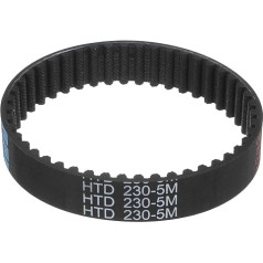 sourcing map HTD-5M Rubber Timing Belt 230mm Outside Perimeter x 15mm Width x 3.6mm Height 46T Closed Loop Pulley 5mm Pitch