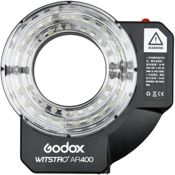 Godox AR400 400w Witstro Ring Flash LED Video Light with 4500mAh Li-ion Battery