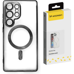 Aizmugurējais korpuss priekš Samsung Galaxy S25+ Galvanizēts korpuss ar magsafe - melns