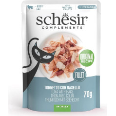 Agras Pet Foods Schesir pieaugušo tuncis ar heku 70g