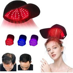 Hair Growth Cap, 168 LED Lamp Beads Therapy Cap 460nm 660nm 850nm Red and Blue Light Thin Hair Loss Treatment for Men and Women, Cap and Lamp Bead Removable