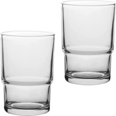 RNHTGD Toothbrush Cup, 2 Pack, Glass Toothbrush Cup, Replacement Toothbrush Holder Wall Mounted, Mouthwash Cup for Bathroom Accessories (Clear)