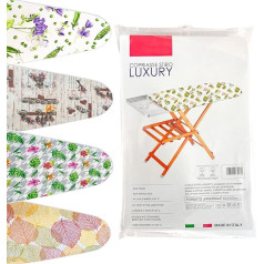 TUOLON Ironing Board Cover 60 x 160 cm Universal for Steam Irons Practical and Soft Ironing Board Cover with Elastic Band Various Colours Made in Italy