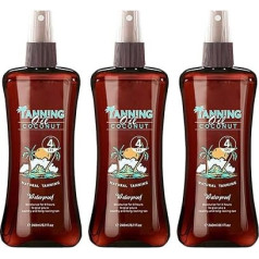 Dunkles Bräunungsöl, feuchtigkeitsspendendes Körperöl, natürlicher Bräunungsverstärker aus Kokosnuss, spendet 8 Stunden lang Feuchtigkeit für eine gesunde und langanhaltende Bräune 240ml (3)