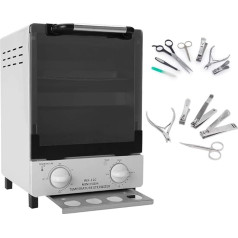 Dioche High Temperature Sterilizer, 10L Sterilization Box, Infrared Sterilization Cabinet, Disinfectant Device for Manicure Accessories and Hairdressing Tools