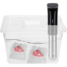 Sous Vide Container with Lid, 11.71 Litres, Sous Vide Accessories, Cooking Container for Most Sous Vide Cookers, 10.4 x 12.8 x 7.9 Inches